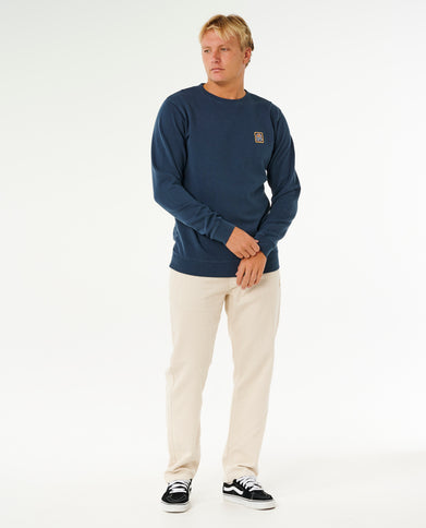 Pacific Rinse Patch Crew - Dark Navy