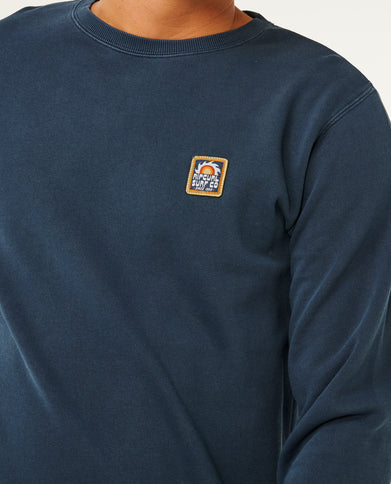 Pacific Rinse Patch Crew - Dark Navy