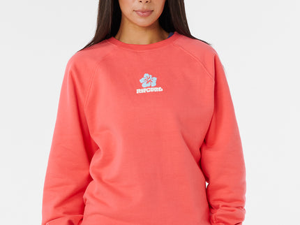 Luxury Surf Raglan Relaxed Crew - Watermelon