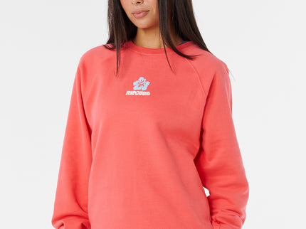 Luxury Surf Raglan Relaxed Crew - Watermelon