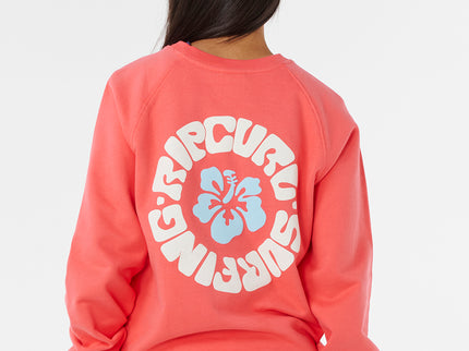 Luxury Surf Raglan Relaxed Crew - Watermelon