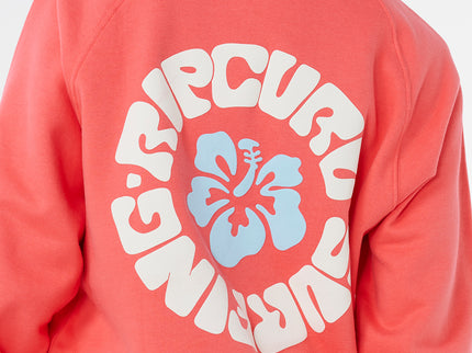 Luxury Surf Raglan Relaxed Crew - Watermelon