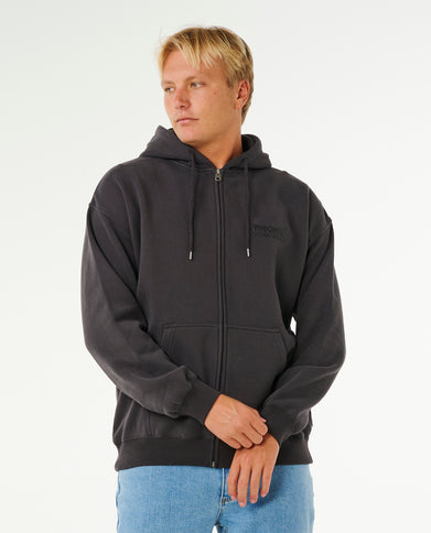 Surf Puff ZIP Thru - Washed Black