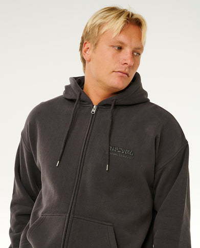Surf Puff ZIP Thru - Washed Black