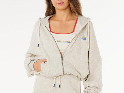 Surf Side Spliced ZIP Through - Grey Marle  Sweat van Rip Curl | SHAKA