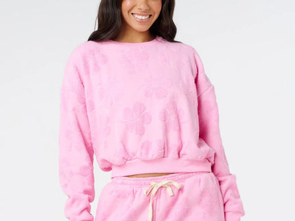 Paradise Terry Crew - Pink  Sweat van Rip Curl | SHAKA