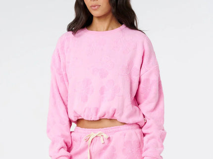 Paradise Terry Crew - Pink  Sweat van Rip Curl | SHAKA