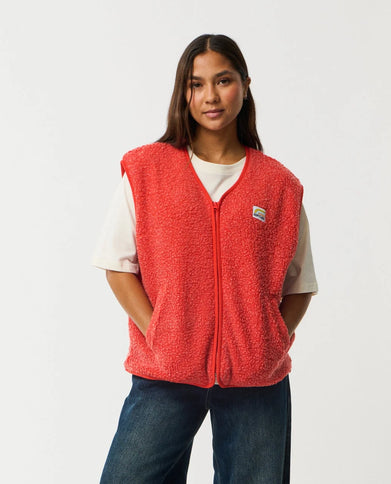 Every Day Polar Vest - Red