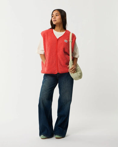 Every Day Polar Vest - Red