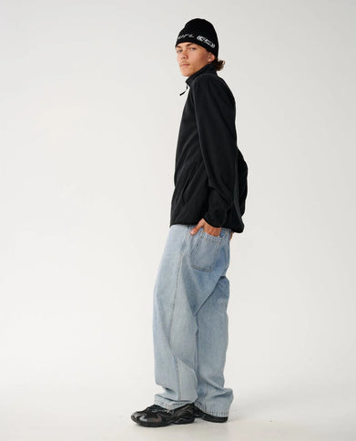 S-Series Polar Zip Thru Crew - Black