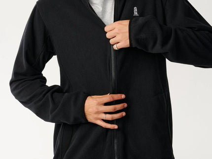 S-Series Polar Zip Thru Crew - Black