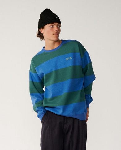 Disorder Stripe Crew - Riverside  Sweat van Rip Curl | SHAKA