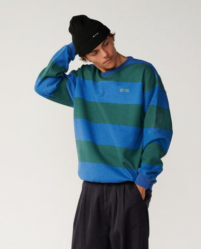 Disorder Stripe Crew - Riverside  Sweat van Rip Curl | SHAKA