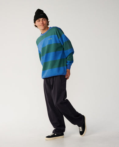 Disorder Stripe Crew - Riverside  Sweat van Rip Curl | SHAKA