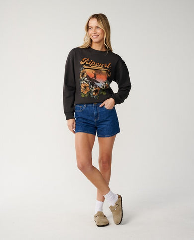 Wave Standard Crew - Washed Black