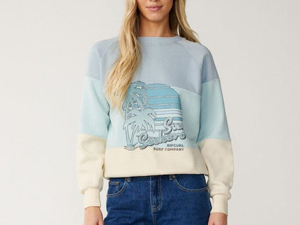 Seeker Raglan Standard Crew - Light Blue  Sweat van Rip Curl | SHAKA