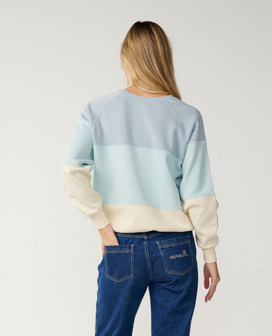 Seeker Raglan Standard Crew - Light Blue  Sweat van Rip Curl | SHAKA