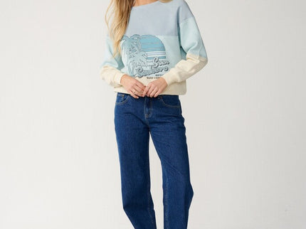 Seeker Raglan Standard Crew - Light Blue  Sweat van Rip Curl | SHAKA