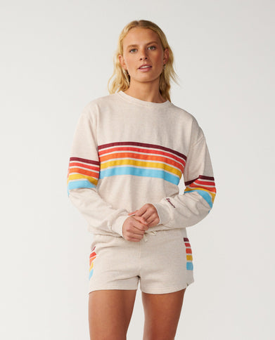 Surf Revival Relaxed Crew - Oatmeal Marle  Sweat van Rip Curl | SHAKA