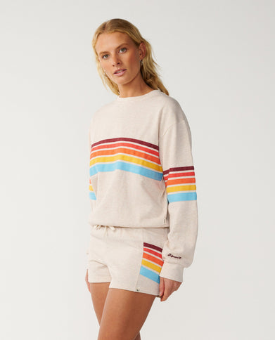 Surf Revival Relaxed Crew - Oatmeal Marle  Sweat van Rip Curl | SHAKA