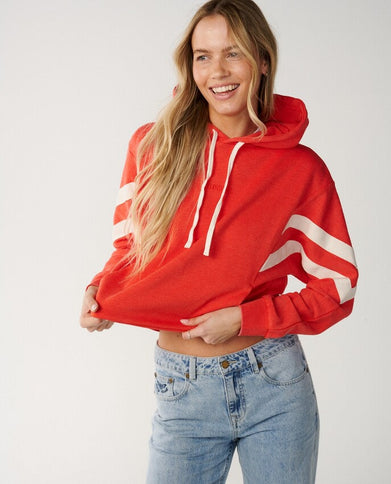 Surf Revival Relaxed Hood - Red  Sweat van Rip Curl | SHAKA