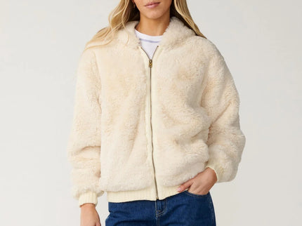 Bossa Nova Fluffy Polar Fleece - Bone