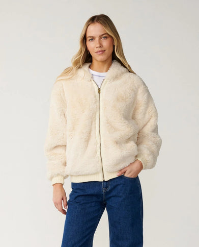 Bossa Nova Fluffy Polar Fleece - Bone