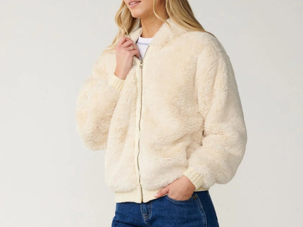 Bossa Nova Fluffy Polar Fleece - Bone