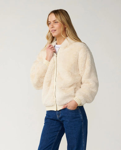 Bossa Nova Fluffy Polar Fleece - Bone