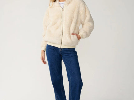 Bossa Nova Fluffy Polar Fleece - Bone