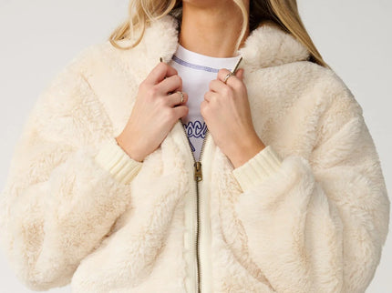 Bossa Nova Fluffy Polar Fleece - Bone