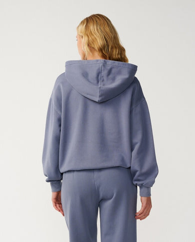 Varsity Sports O/s Hood - Blue Grey