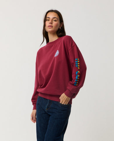 Sg Heritage Oversized Fleece - Plum  Sweat van Rip Curl | SHAKA