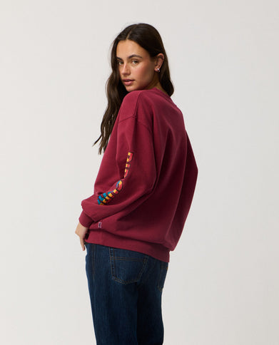 Sg Heritage Oversized Fleece - Plum  Sweat van Rip Curl | SHAKA