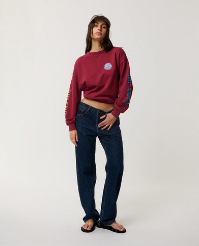 Sg Heritage Oversized Fleece - Plum  Sweat van Rip Curl | SHAKA