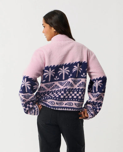 Bossa Nova 1/4 Zip Polarfleece - Lilac