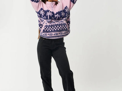 Bossa Nova 1/4 Zip Polarfleece - Lilac