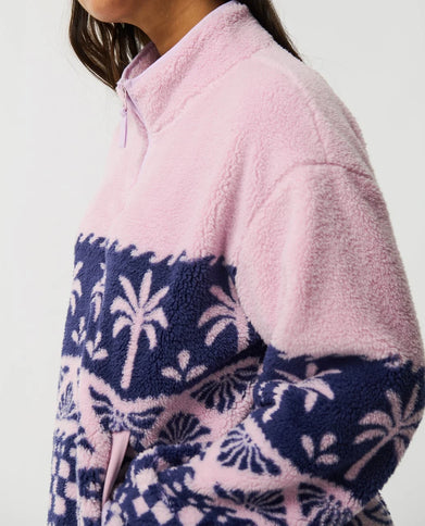 Bossa Nova 1/4 Zip Polarfleece - Lilac