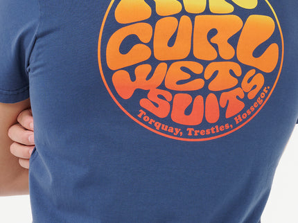 Wettie Passage Icon Tee - Light Navy