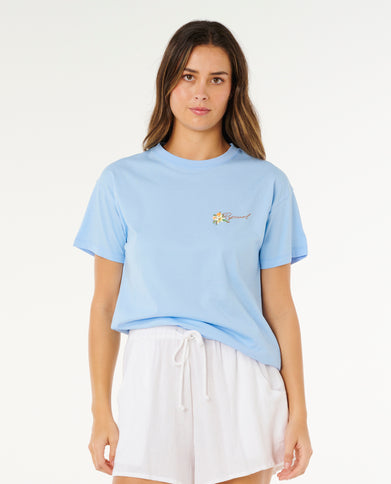 Poolside Relaxed TEE - Light Blue