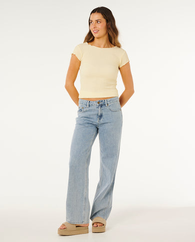 Coastal SS TOP - Pastel Yellow