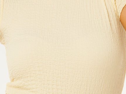 Coastal SS TOP - Pastel Yellow