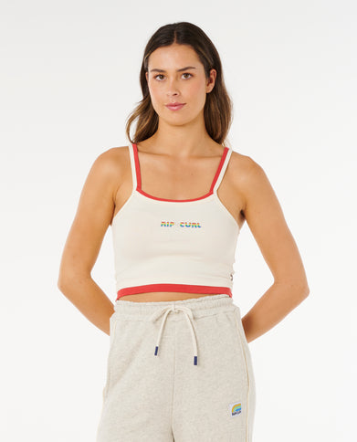 Surf Revival Layered Tank - Bone