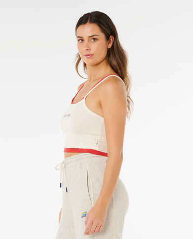 Surf Revival Layered Tank - Bone