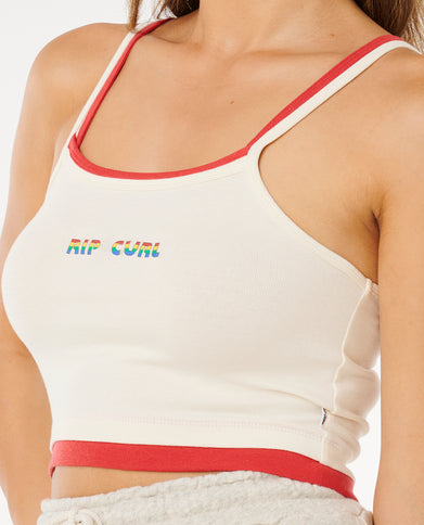 Surf Revival Layered Tank - Bone