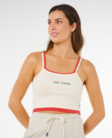 Surf Revival Layered Tank - Bone