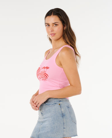 Ocean Break RIB Tank - Light Pink