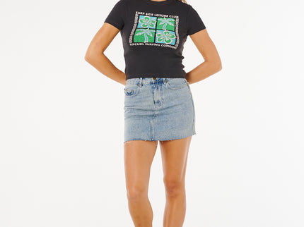 Surf Side Fitted TEE - Washed Black