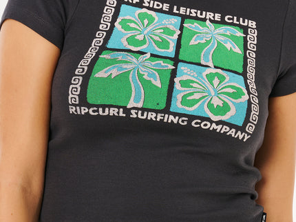 Surf Side Fitted TEE - Washed Black