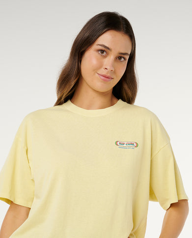 Surf Revival Heritage TEE - Pastel Yellow